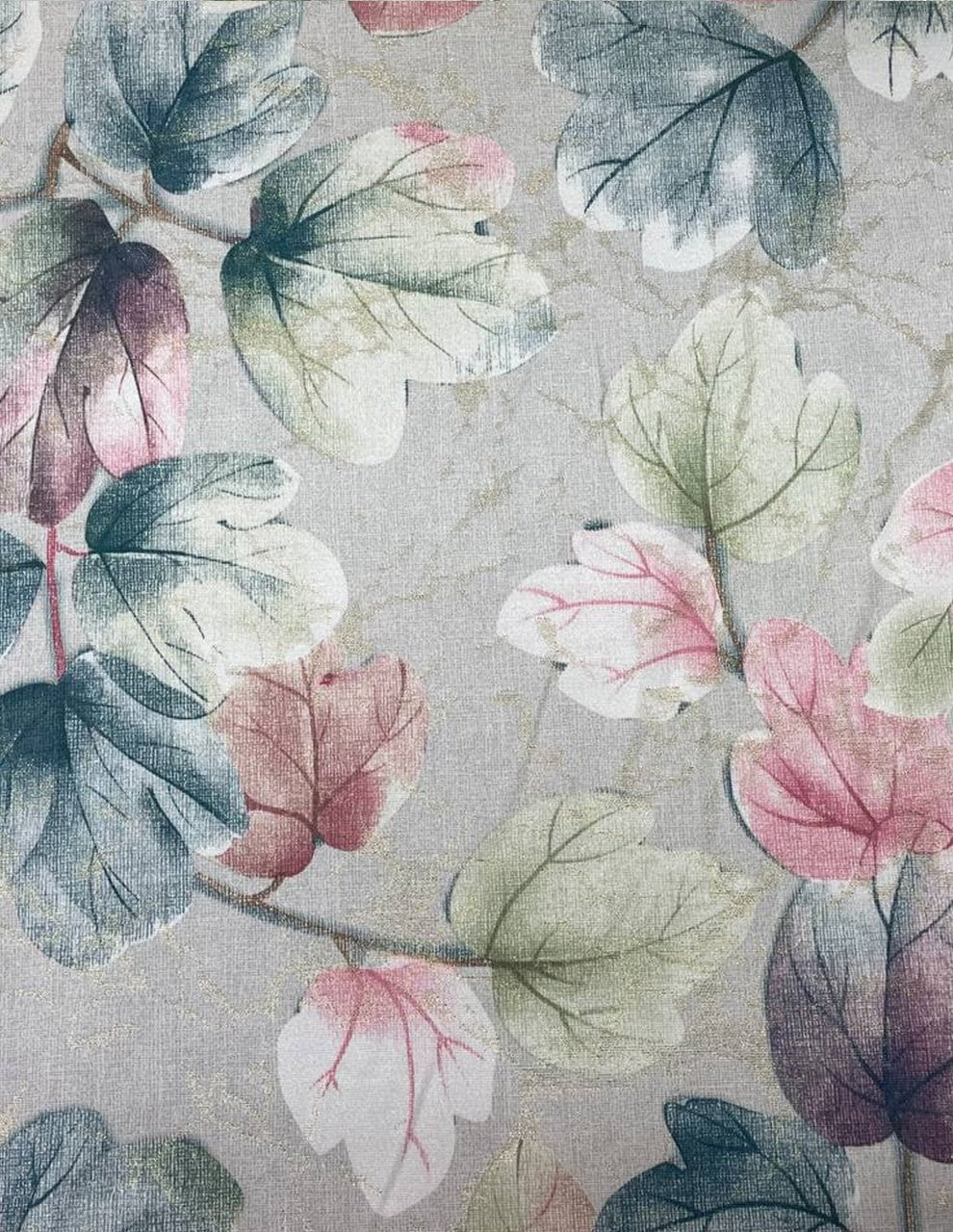 Panama Digitale Foglie Fantasia Lurex 280 - WorldTessuti