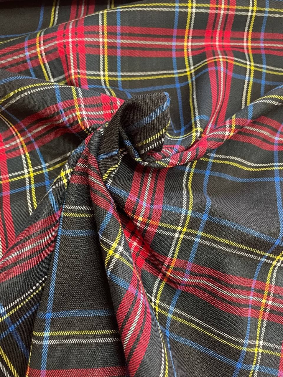 Tartan Scozzese Quadro Nero