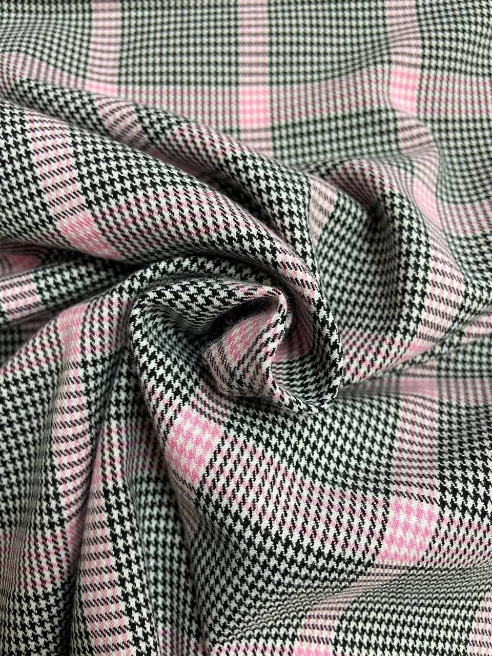 Tartan Scozzese Quadro Rosa Piedipull - WorldTessuti
