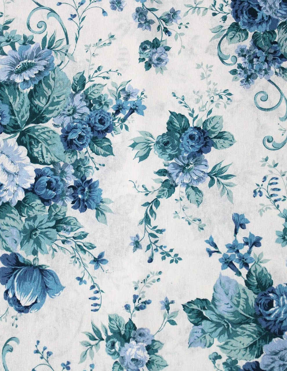 Tessuto Cotone Loneta Sanderson Celeste Al metro - WorldTessuti