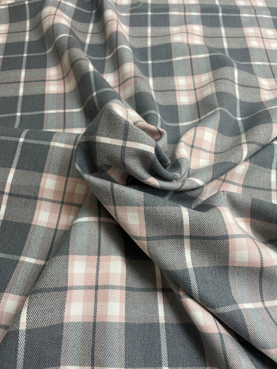 Tartan Scozzese Quadro Rosa Grigio