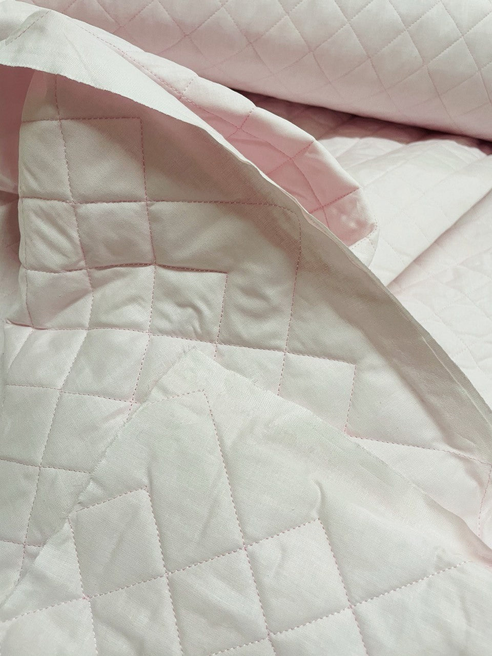 Tessuto Cotone Trapuntato Doubleface Rombi - WorldTessuti