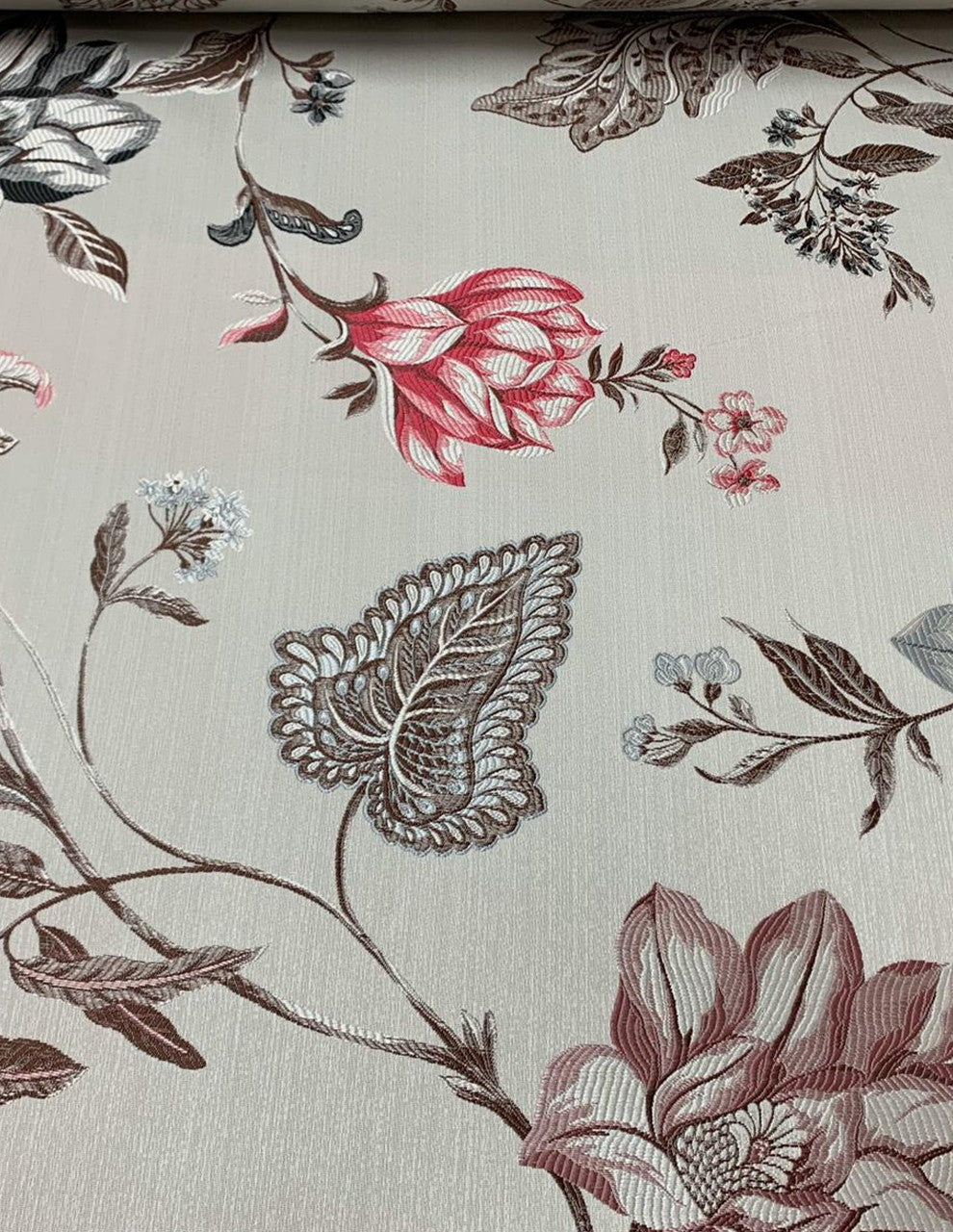 Tappezzeria Damascata Jacquard Poesia Floreale 280H - WorldTessuti