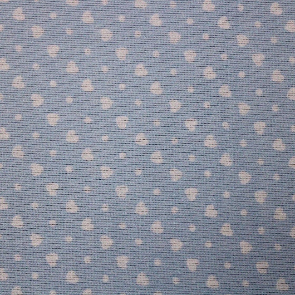 Cotone Piquet Millerighe Cuoricino Pois - WorldTessuti