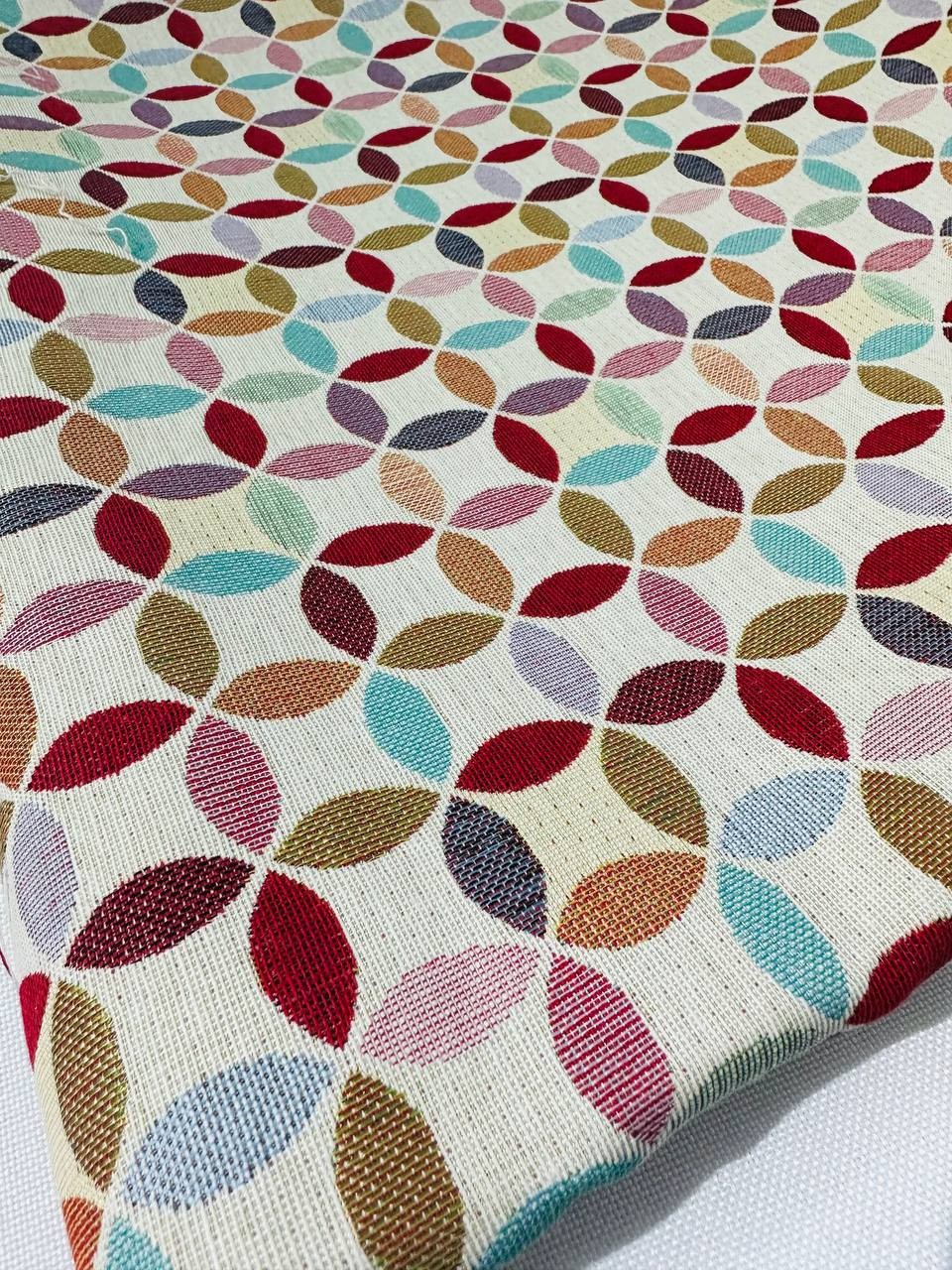 PANNELLO GOBELIN 50X50 GEOMETRICO FLOWERS - WorldTessuti
