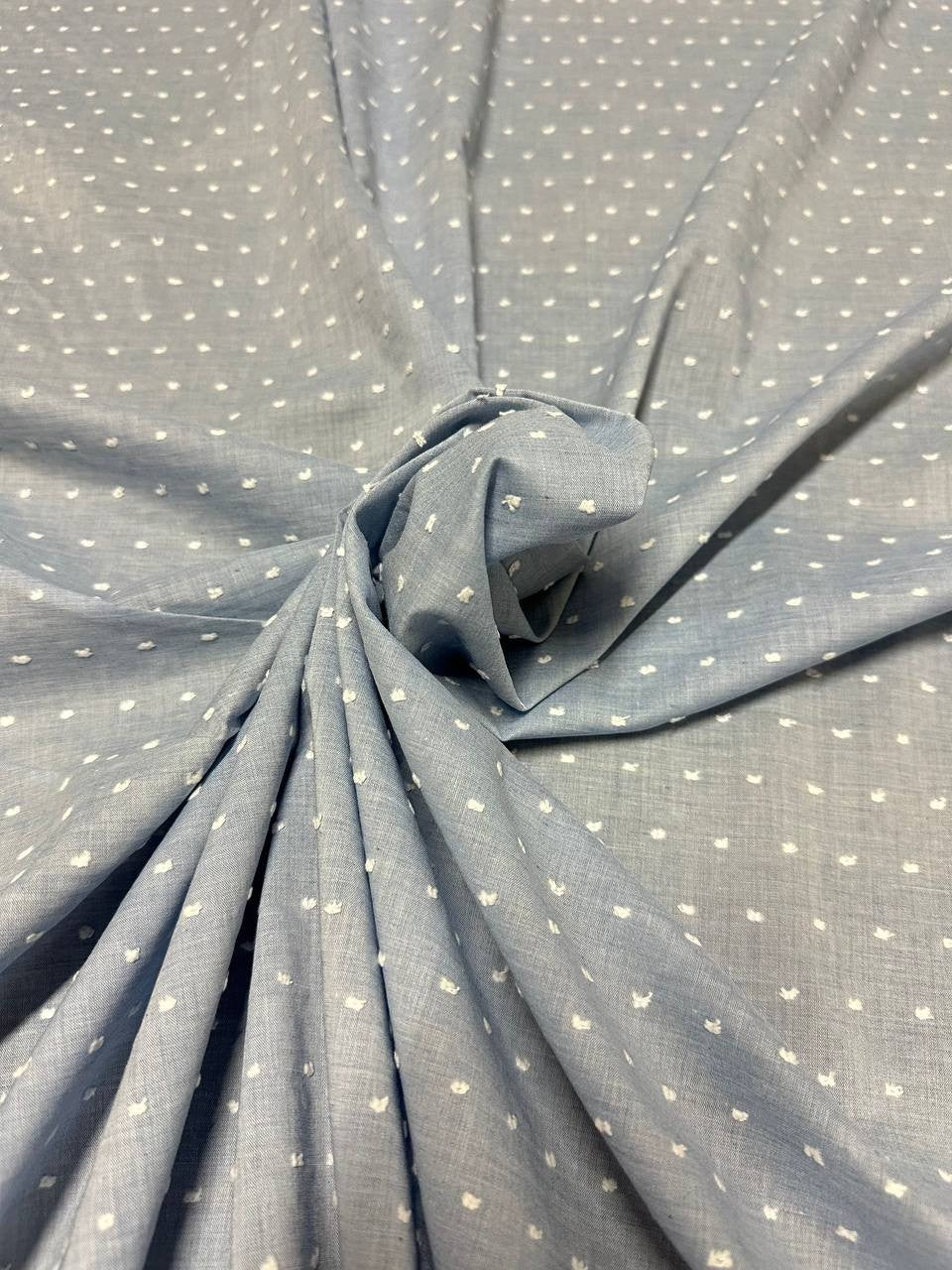 Plumetis Tipo Jeans Cotone