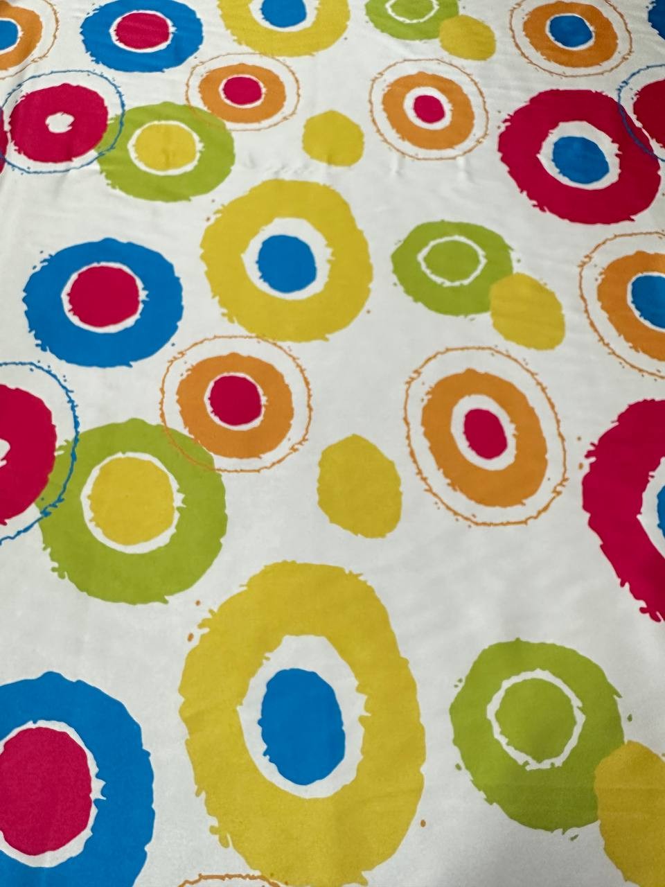 Satin Astratto Pois Multicolor 3,00x1,50