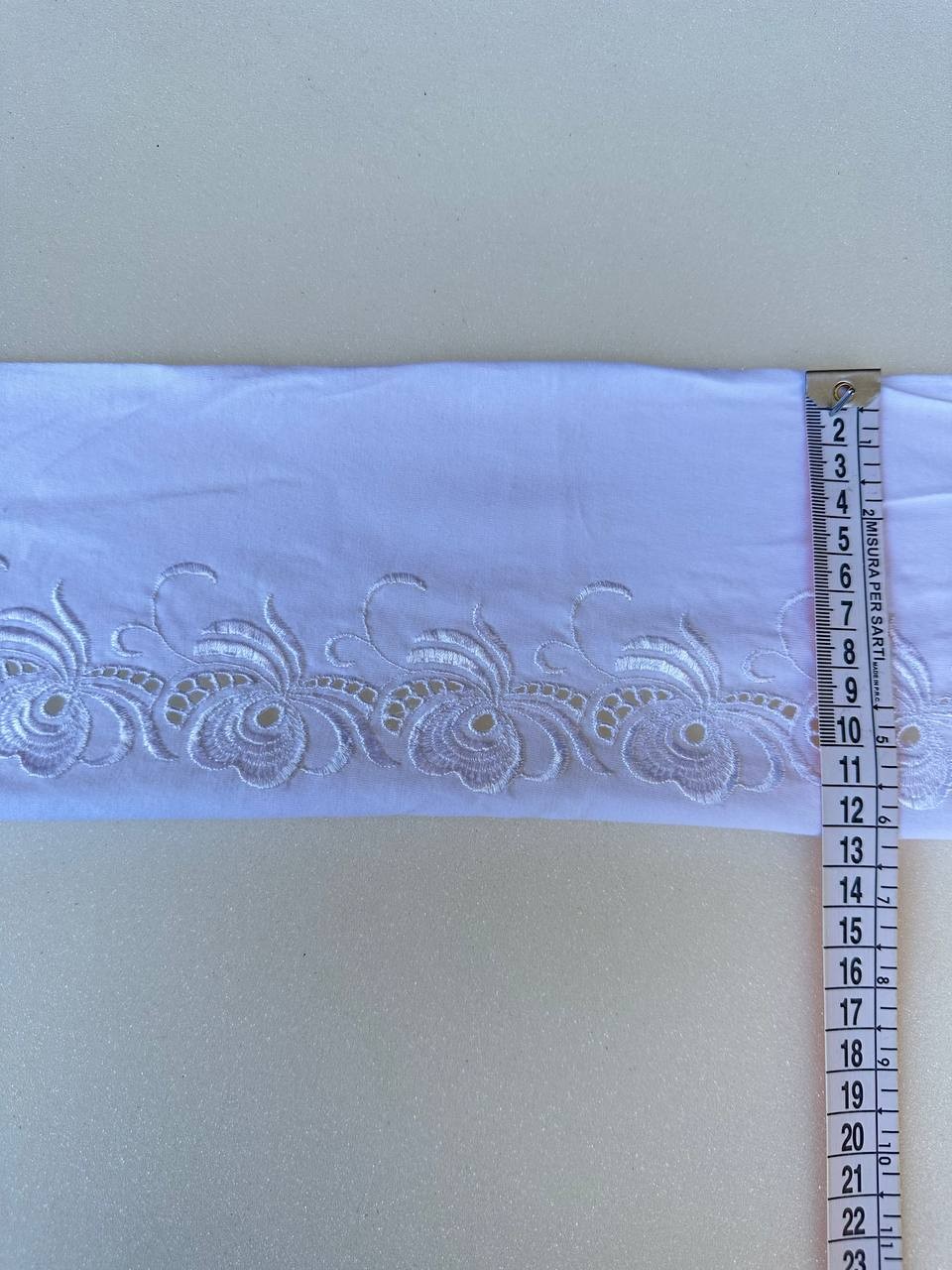 Passamaneria Merletto Elastico RICAMATO 12 CM