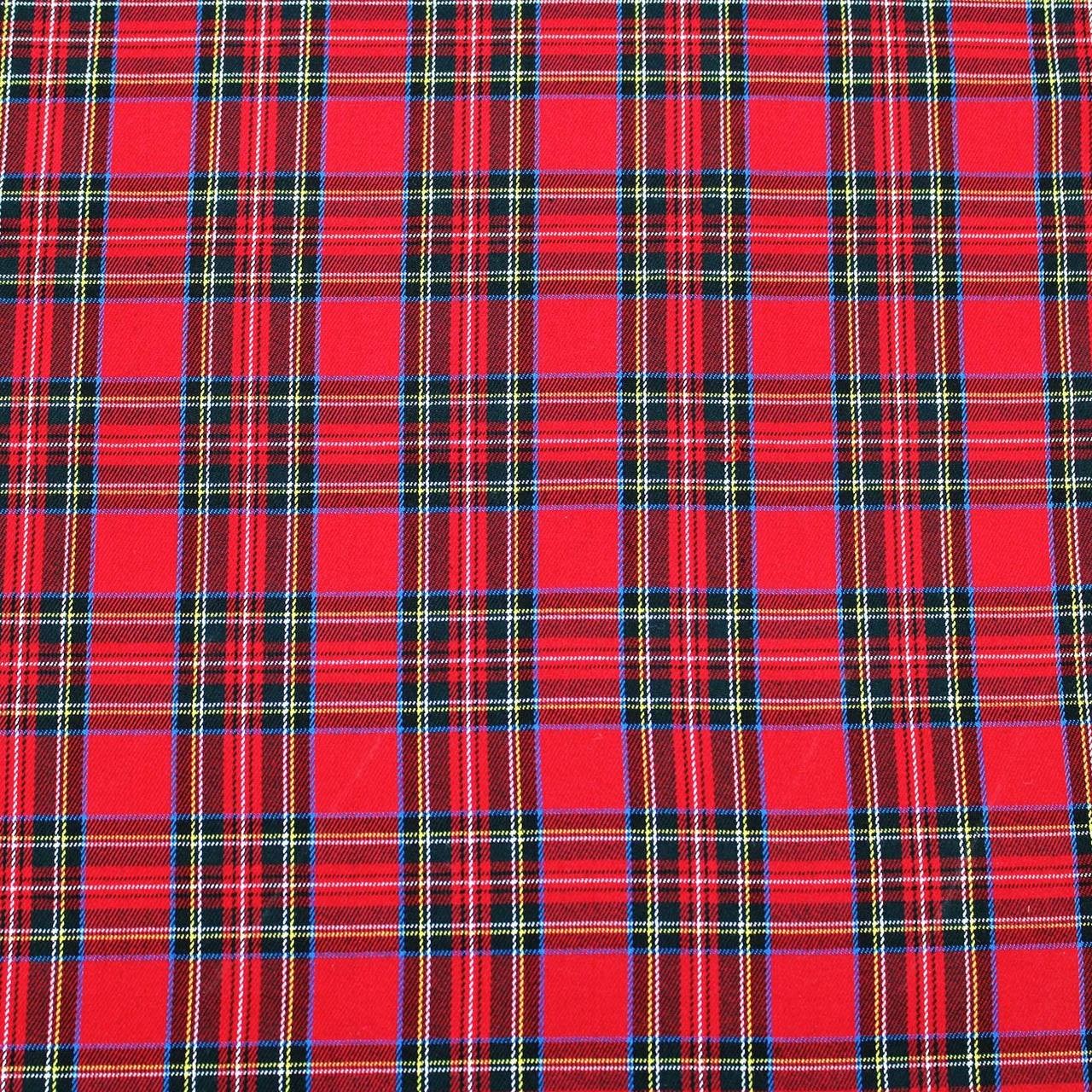 Tartan Scozzese Quadro Rosso Medio - WorldTessuti