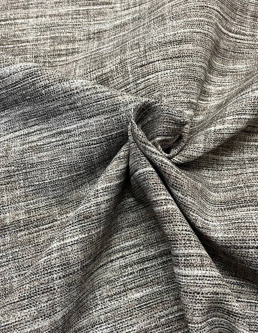 Tessuto Cotone Loneta Arredo Grigio Melange