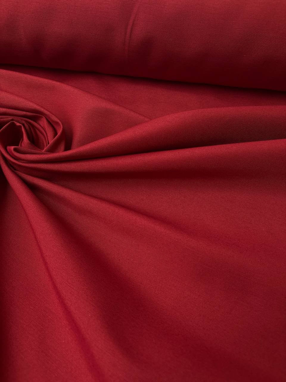 Tessuto Tappezzeria Mezzo Panama Tinto in filo 280 Rosso Scuro
