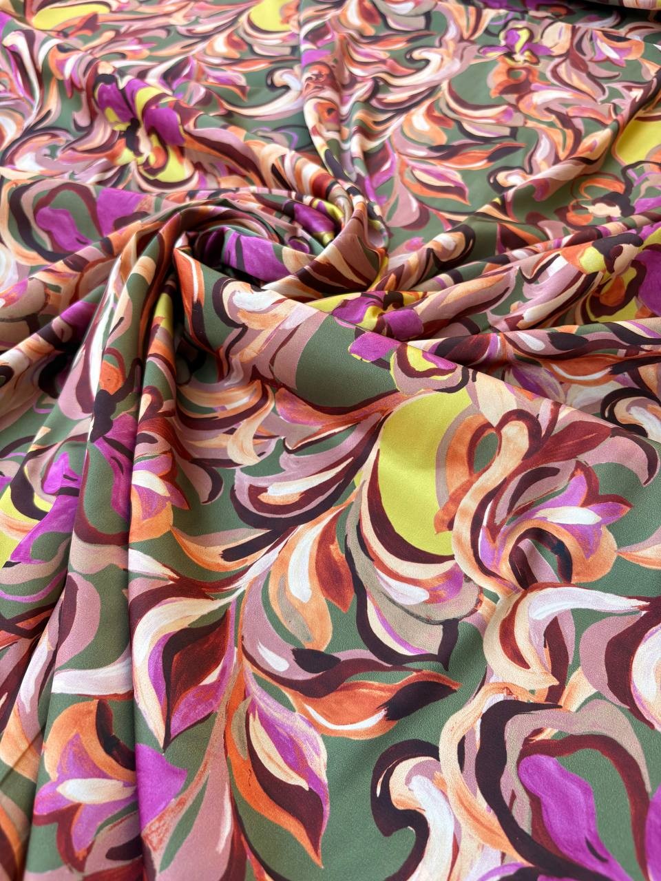 Tessuto Satin Floreal TRIP