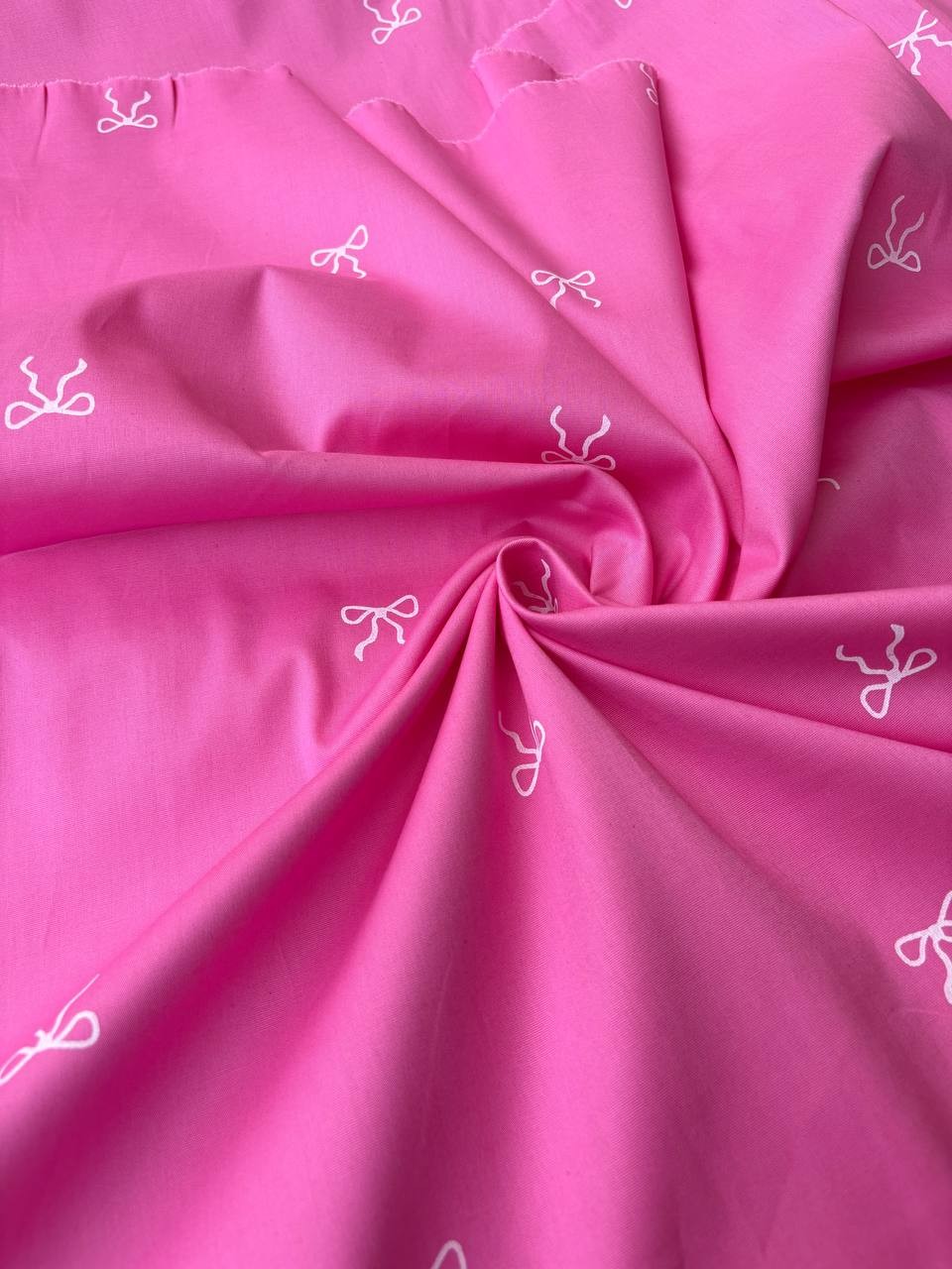 Cotone Percalle Liberty Fiocchetto Fucsia