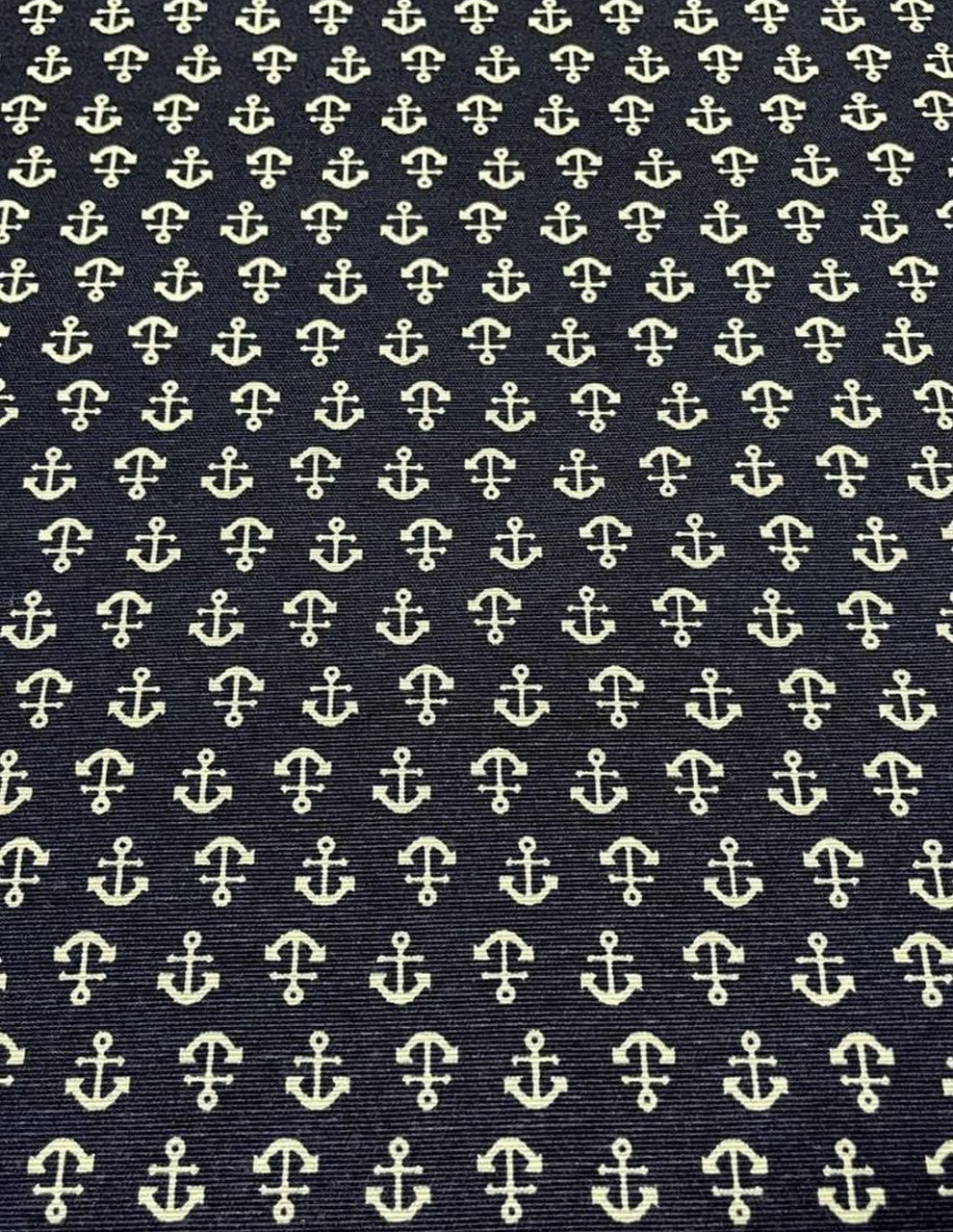 Tessuto Cotone Loneta Marinaro Ancore 280h - WorldTessuti