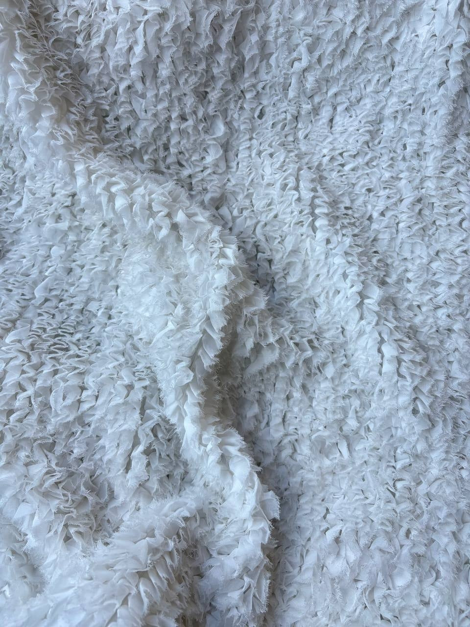 Goffrato Firenze Bianco seta 3,00x1,50 - WorldTessuti