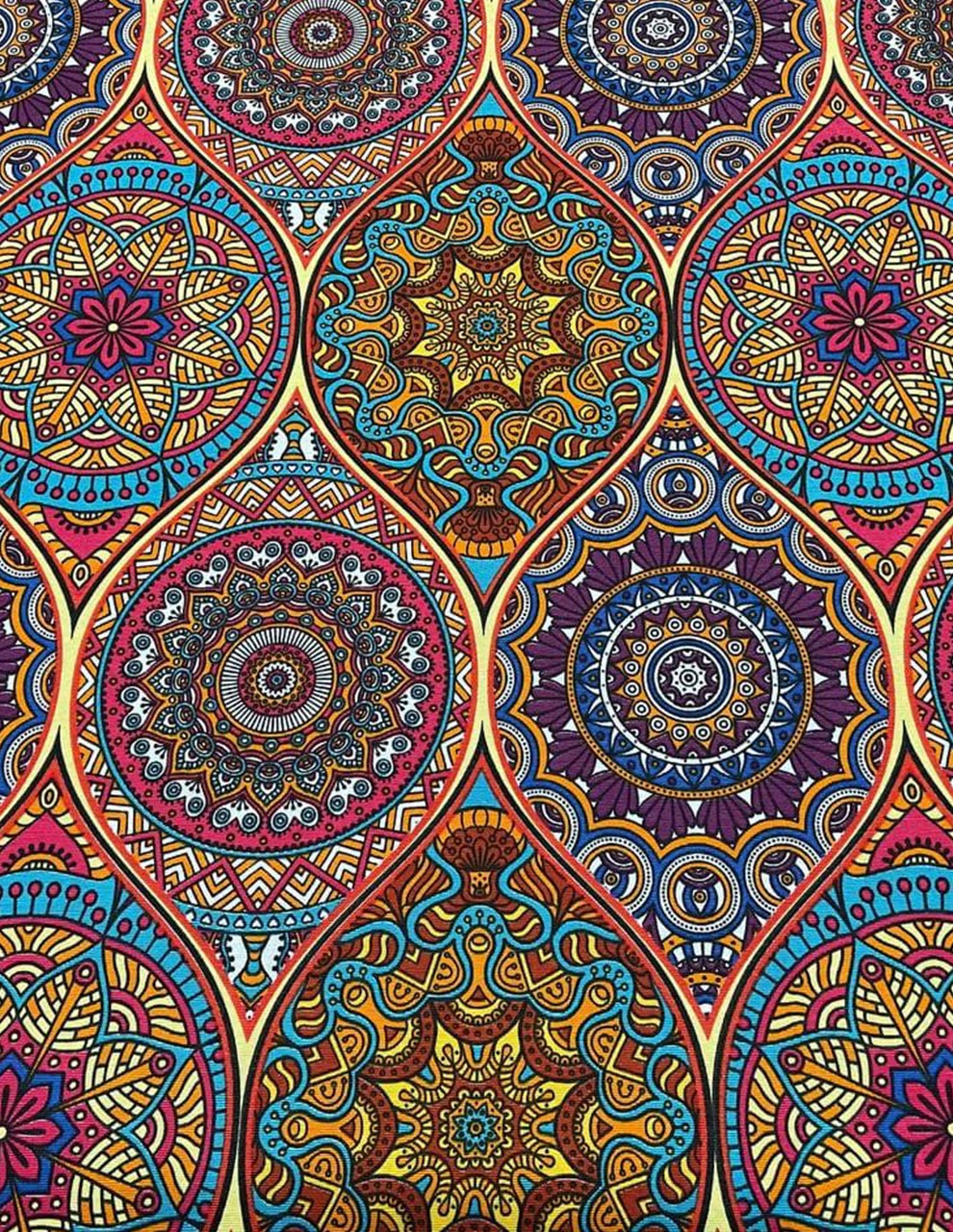 Tessuto Cotone Loneta Arredo Arabesco Wax - WorldTessuti