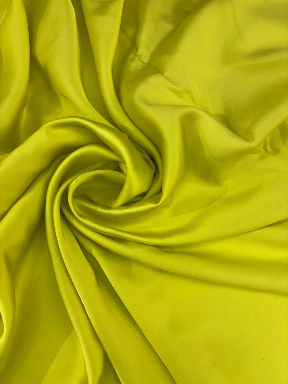 Satin Di Viscosa Verde Limè SOTTOPREZZO