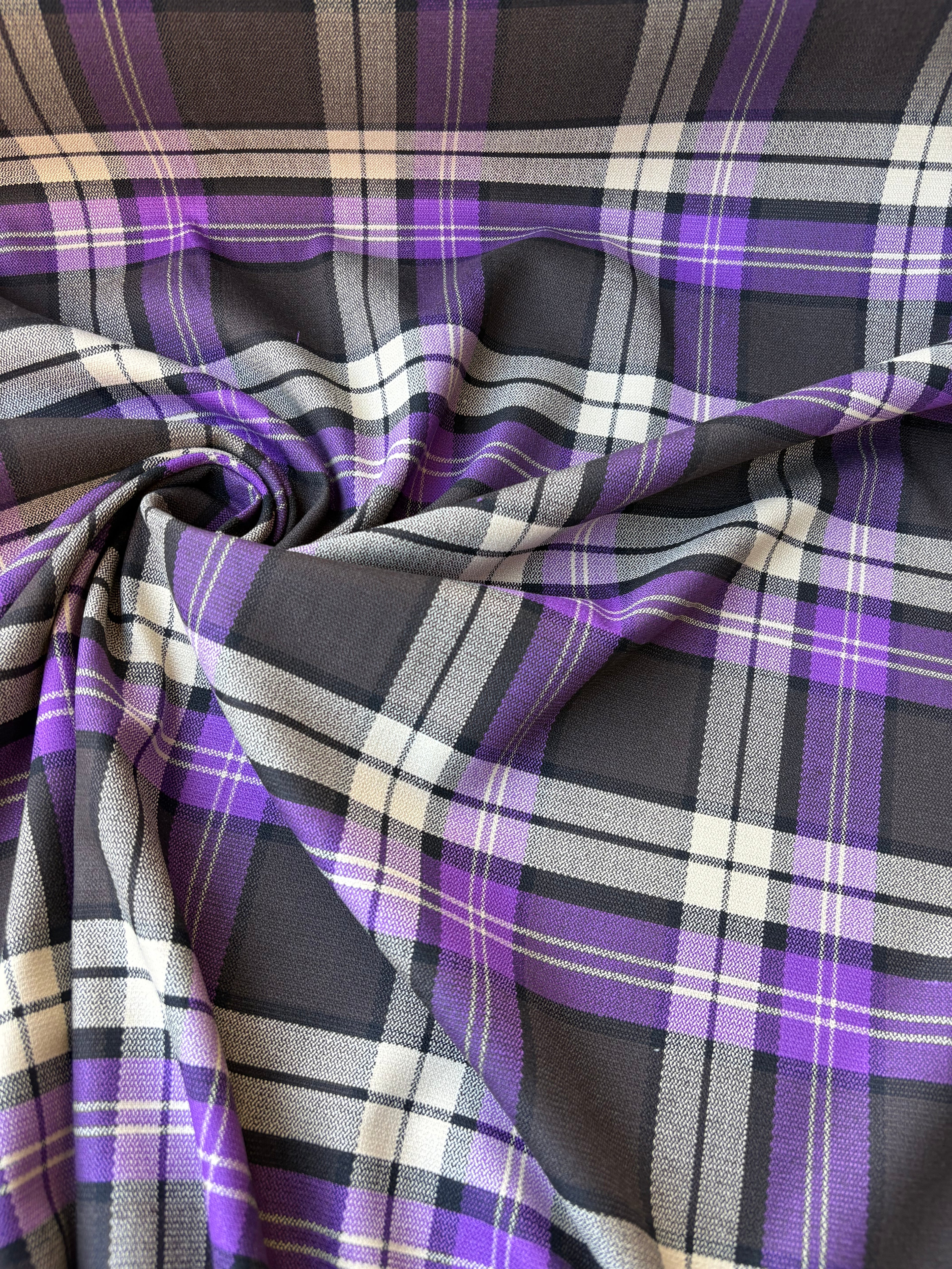 Tartan Scozzese Quadrone Lanetta Viola SOTTOPREZZO