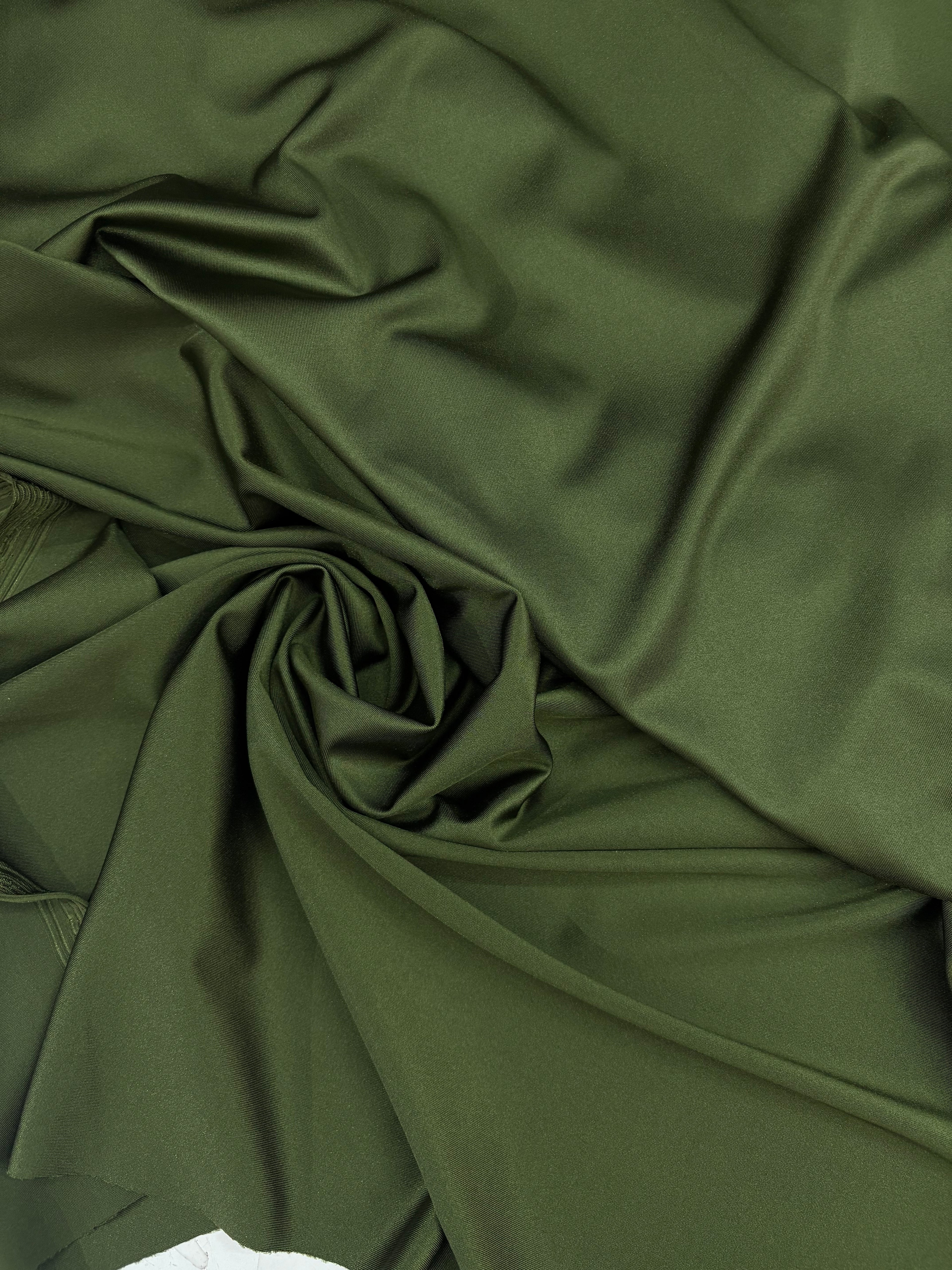 Lycra Tinta unita Verde oliva  SemiLucida