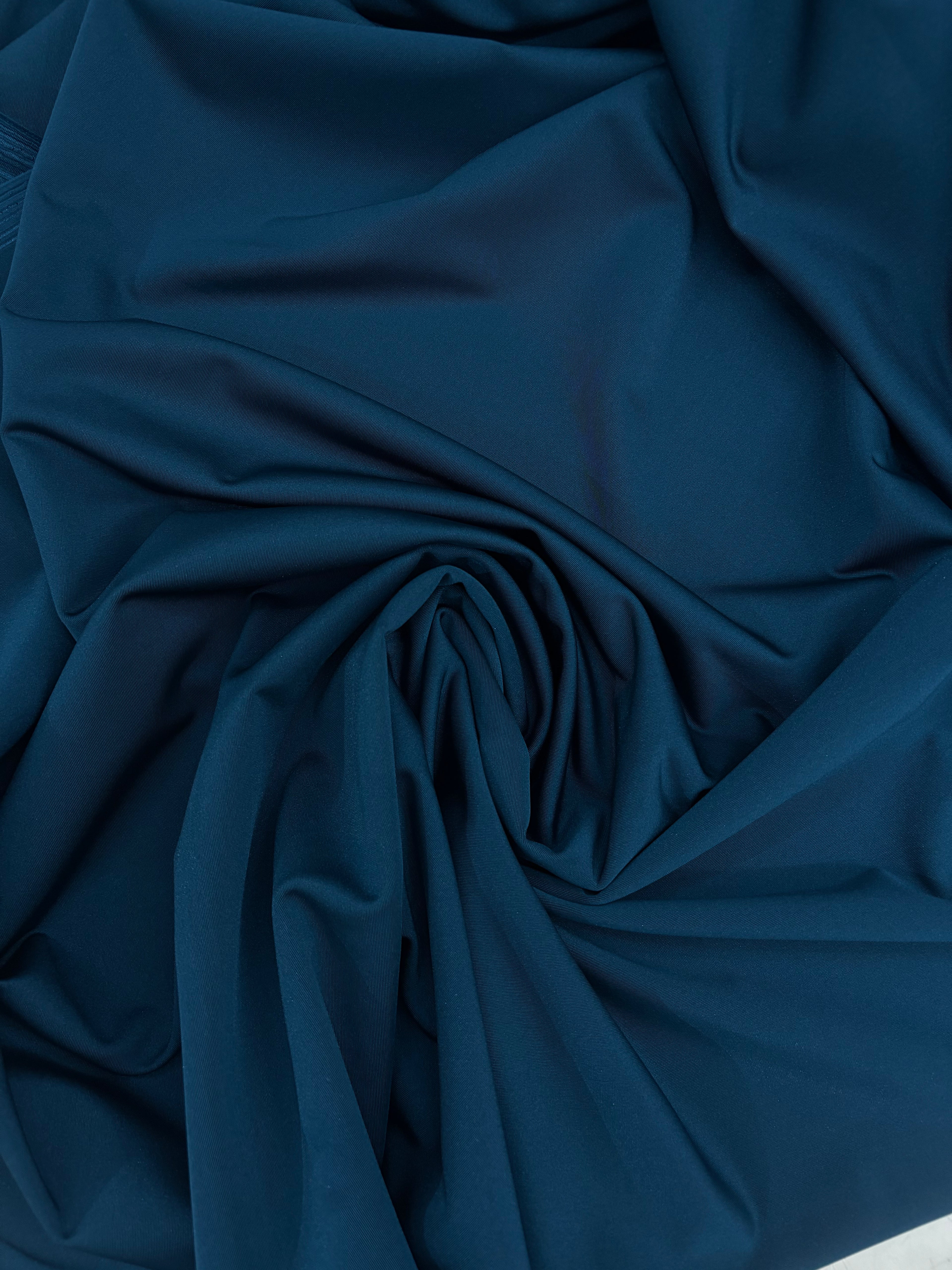 Lycra Tinta unita Blu ottanio SemiLucida