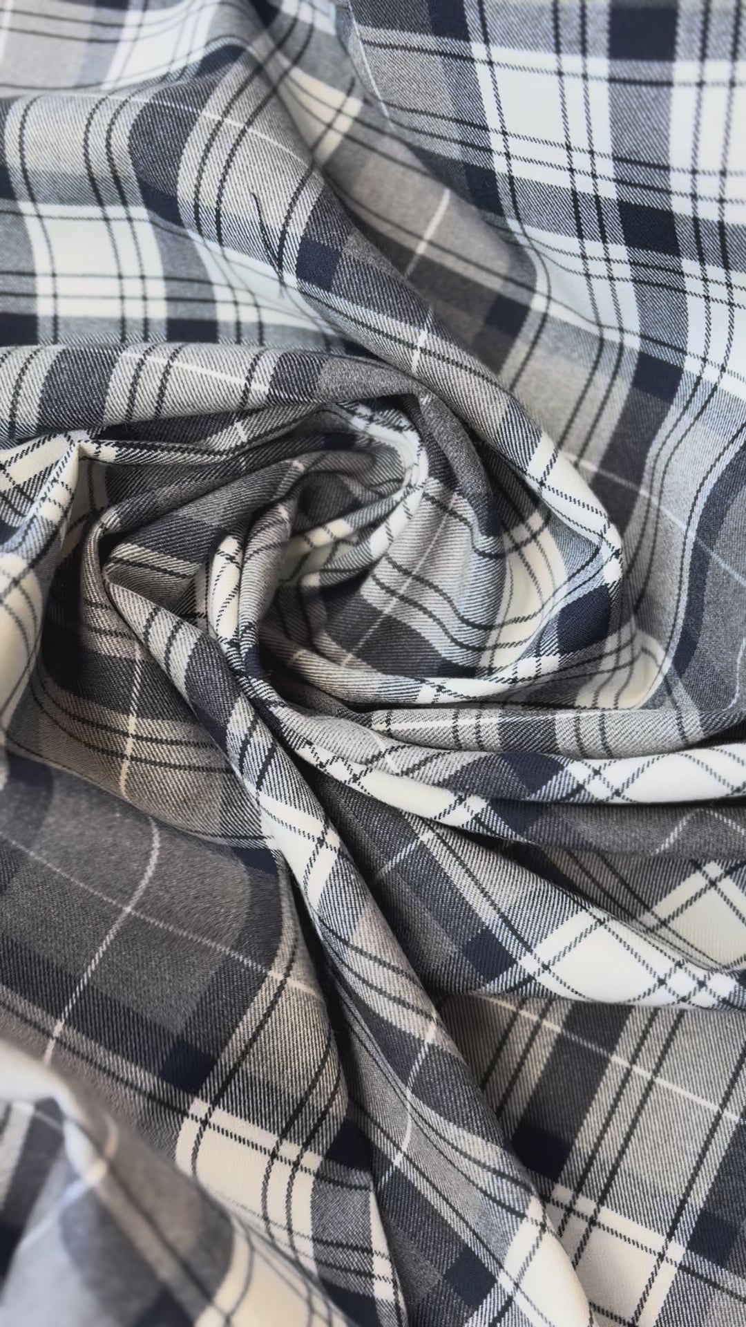 Tartan Scozzese Lanetta Laurent Grigio Blu