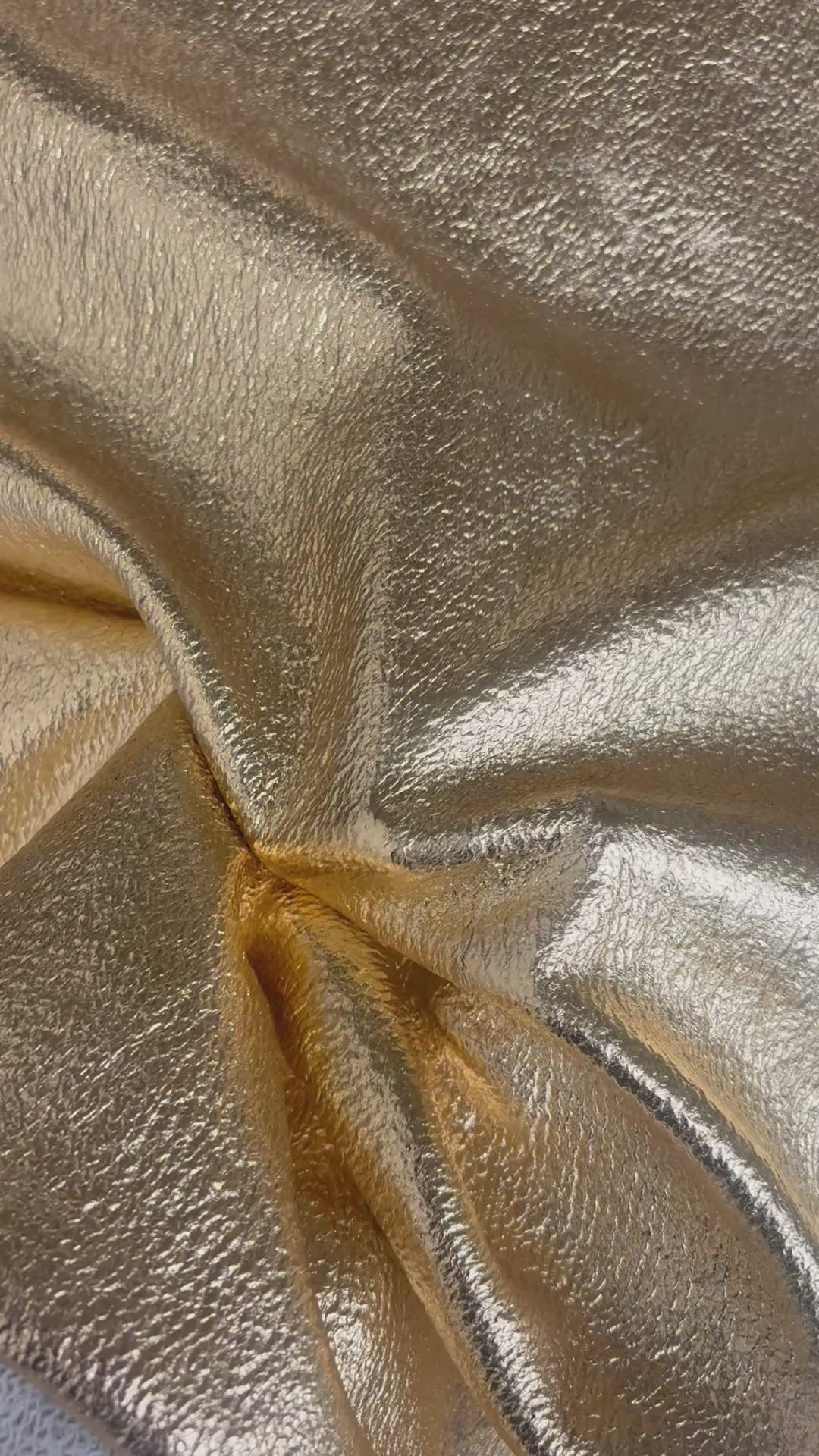 Tessuto Felpa invernale Cotone Garzata Glitter oro