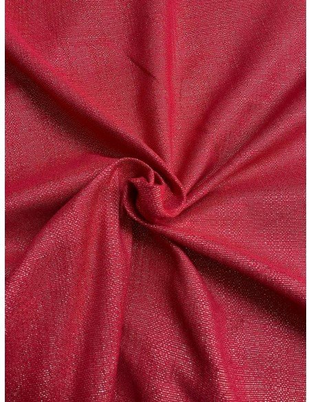 Gobelin Lurex Tinta unita Rosso Panna