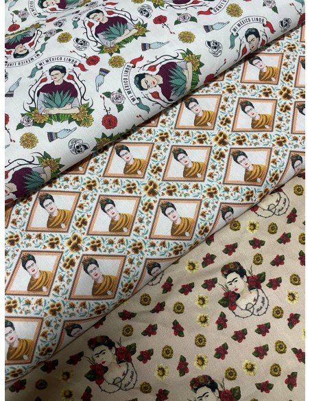 PACK FRIDA 3 PZ COTONE CM 100X70 FRIDA KAHLO