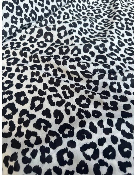 Chiffon Maculato Bianco e Nero