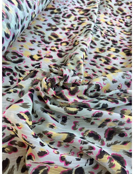 Chiffon Maculato Multicolor Glitter