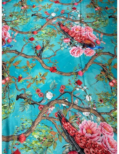 Satin Sicily Art Paris 3,00x1,50 Petrolio