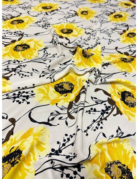 Scampolo Doppio Chiffon Campo di fiori 3,00x1,50