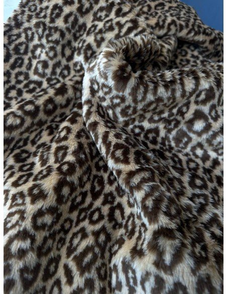 Scampolo ecopelliccia maculata leopardo 1,00x1,40