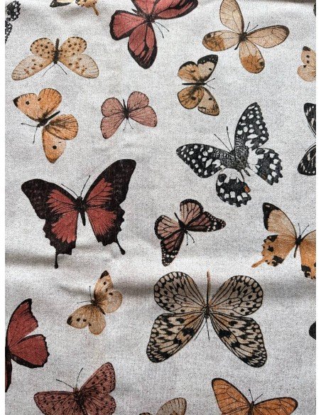 Scampolo Loneta Farfalle 1,10x2,80