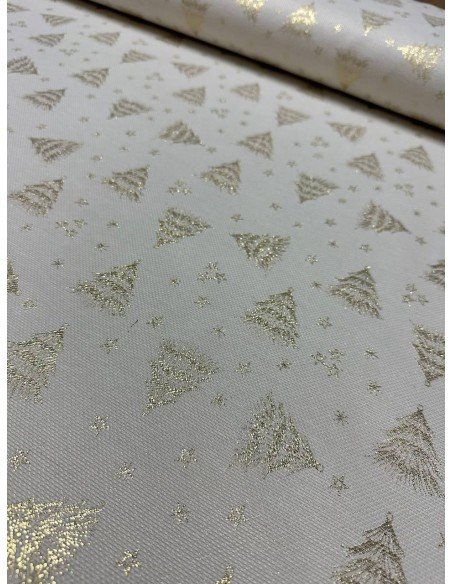 Gobelin Natalizio Glitter Albero Di Natale Panna