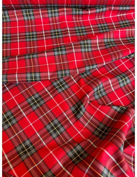 Tartan Lanetta Scozzese Quadrone Rosso