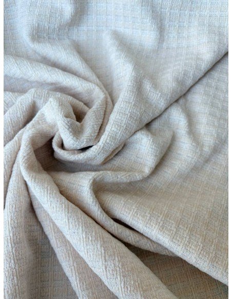 Tessuto Tweed Tipologia Chanel Panna