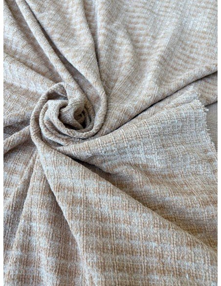 Tessuto Tweed Tipologia Chanel beige