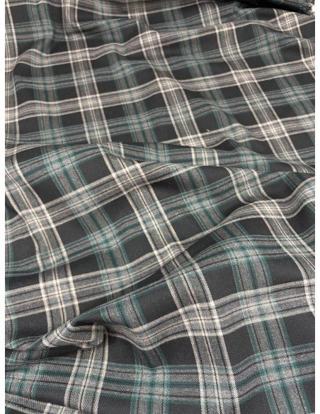 Tartan Scozzese Quadrone Verde Nero