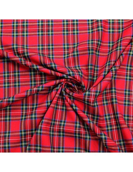Tartan Scozzese Quadro Rosso Medio