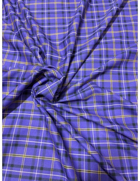 Tartan Scozzese Quadro Viola