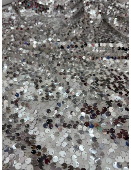 Pailettes Argento Elastiche