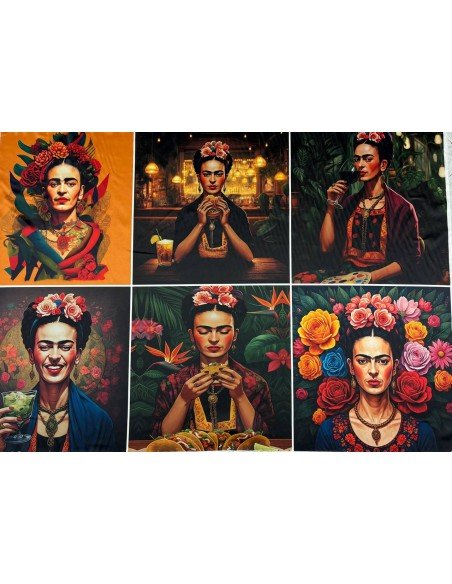PANNELLI FRIDA WORLD 100X140 RIQUADRI 45X45