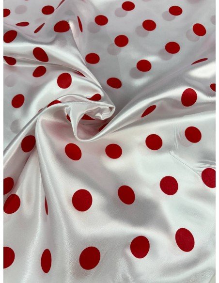 Raso Carnevale POIS BIANCO