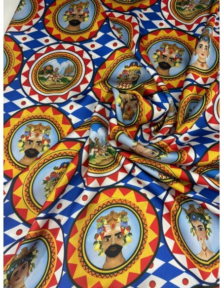 Satin Sicily Maiolica Royal Scampolo 3,00x1,50