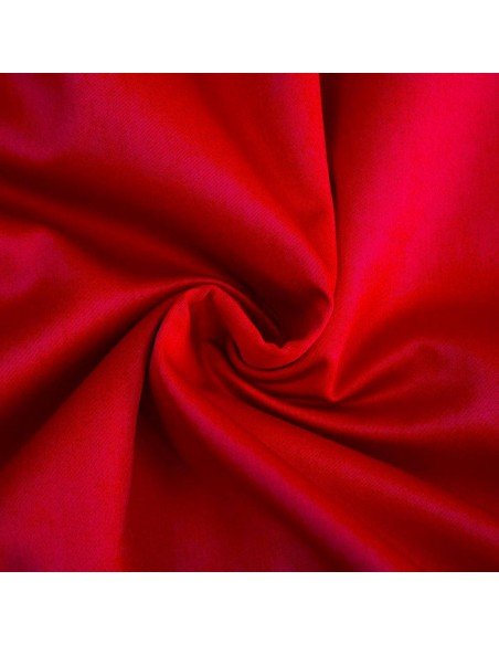 Cotone ALBA Popeline Rosso Elastico