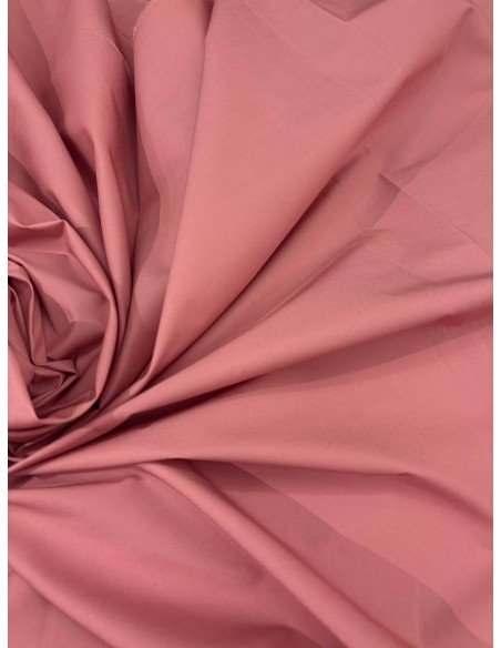 Cotone ALBA Popeline Rosa Antico Elastico
