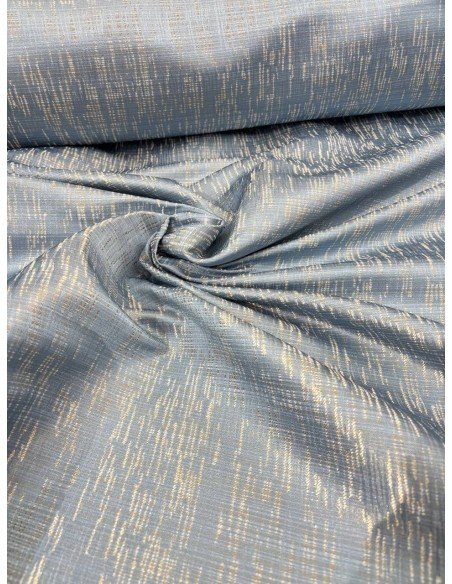 Tappezzeria Jacquard Budapest Lurex Celeste Polvere