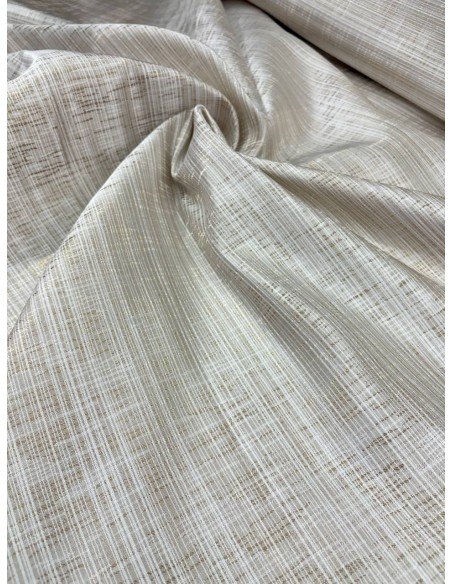 Tappezzeria Jacquard Budapest Lurex Avorio