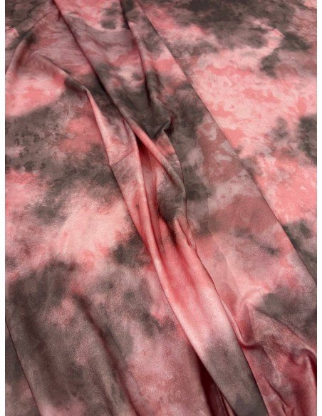 Lycra Sfumata Maltinta Rosa Grigio